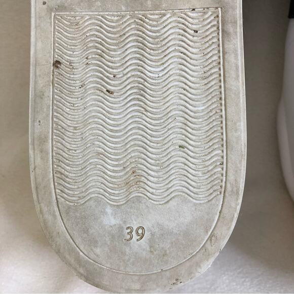 Daniel Essa white black tan pink leather slip on sneakers size 39 or US 8.5 - Picture 10 of 14